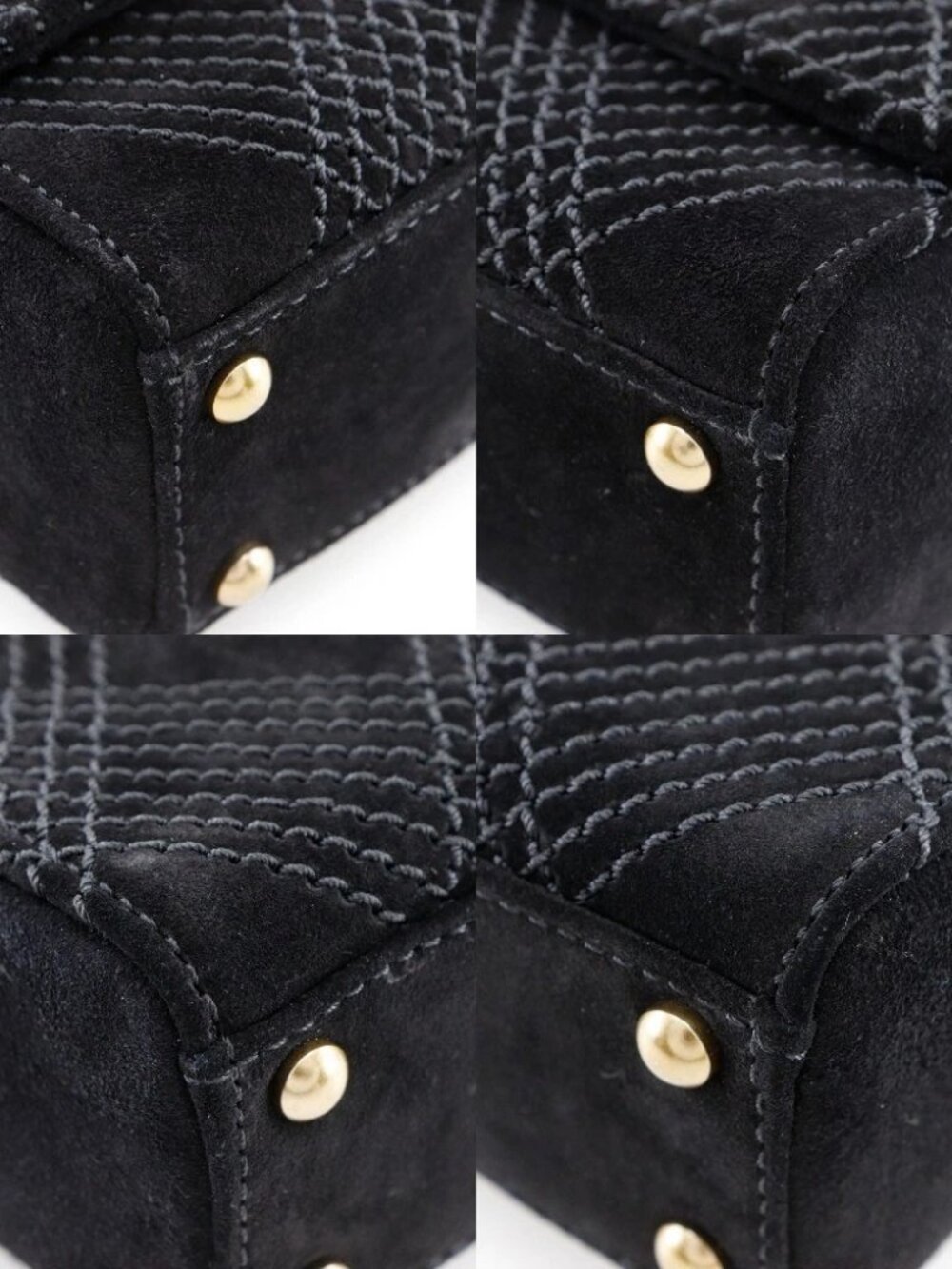 CHANEL Wild stitch Shoulder Bag A19343Y02640 black Suede Women - Picture 10 of 12